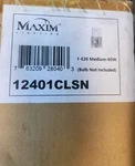Maxim Pinn Light 4.75 Inch Satin Nickel Wall Sconce 12401CLSN. Fixed Price $49.98.