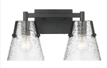 Z-lite 1101-2V Analia Light 10"W Vanity Black. Fixed Price $135.00.