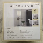 Allen & Roth Zooey Swing Arm Wall Sconce #4968590. Fixed Price $33.99.