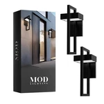 Mod Lighting Terri Wired Led Outdoor Sconce Lights Large / Warm White, Black. Fixed Price $251.77.