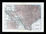 1890 George Cram Map - Texas Austin Dallas Houston Galveston San Antonio. Fixed Price $26.00.