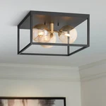 Possini Euro Deza 14 1/2" Wide Black 3-LIGHT Led Ceiling. Fixed Price $149.95.