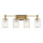 Concord 4-LIGHT Bathroom Vanity In Silver And Polished Nickel. Fixed Price $372.00.
