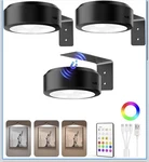 Ezvalo 3 Piece Rechargeable Led Picture Light Model LT-01 Black. Fixed Price $24.99.