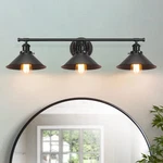 32" Upgrade Black Bathroom Fixture, 3-LIGHT Vanity Lights For .... Fixed Price $70.46.