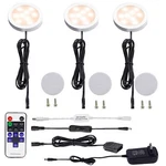 Aiboo Dimmable Led Under Cabinet Puck Lights 3 Lamps Kit With Rf Remote. Fixed Price $31.75.