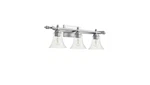 Aspen 3 Light Vanity In Classic Nickel By Quorum. Fixed Price $59.00.