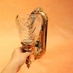 Murray Feiss Light Fixture Gold With Hand Blown Crystal 2004E Rev 4/95. Fixed Price $93.28.
