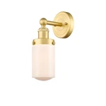 Innovations Dover 1LT 7" Sconce, Satin Gold/matte White 616-1W-SG-G311. Fixed Price $143.00.