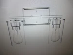 Millennium Verlana 14 In. 2-LIGHT Chrome Bathroom Vanity With Clear Shade. Fixed Price $44.95.