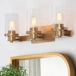 Lnc RFFBA3HD13797D7 Modern Industrial 3-LIGHT Dark Gold Vanity. Fixed Price $79.99.