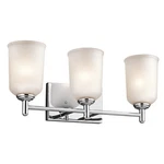 Kichler 45574 Chrome Shailene 21"W 3-LIGHT Bathroom Vanity. Fixed Price $154.97.