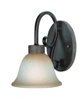 Craftmade Brookshire Manor Burnished Armor Wall Sconce With Light Umber Glass. Fixed Price $47.99.