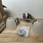 Moen YB2262BN Brantford 2-LIGHT Dual-mount Bathroom Vanity Fixture. Fixed Price $92.99.