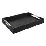 Uttermost Wessex Contemporary Mdf Wood And Faux Shagreen Tray In Black. Fixed Price $285.60.