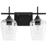 Vonluce 2-LIGHT Vanity Matt Black Finish, Vintage Farmhouse Mirror. Fixed Price $70.62.