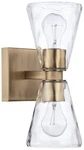 Capital Lyra 13" High Aged Brass 2-LIGHT Wall Sconce. Fixed Price $216.00.