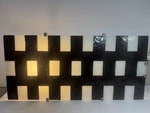 Vintage Ikea Gyllen Black & White Checkered Wall Mounted Light Erika Pekkari 90S. Fixed Price $150.00.
