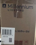 Millennium Lighting 3684-SN Vanity Satin Nickel Metal Wall Mounted. Fixed Price $169.00.