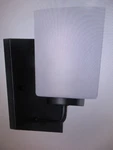 Progress Lighting Merry 1-LIGHT Matte Black Etched Glass Transitional Wall. Fixed Price $26.95.