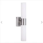 Livex Lighting Aero 2 18 Inch Brushed Nickel Ada Bath Vanity Wall. Fixed Price $14.99.