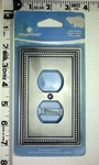 Brushed Satin Pewter Duplex Receptacle Wall Plate Liberty Hardware 64776. Fixed Price $12.99.