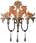 Antique Hand-carved Wood Sconce Light Fixture. Fixed Price $410.00.