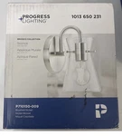 Progress Lighting Briosco P710150-009 1-LIGHT Brushed Nickel Wall Sconce. Fixed Price $24.99.