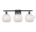 Innovations Lighting 516-3W-OB Ballston White Mouchette Bathroom Vanity. Fixed Price $149.99.