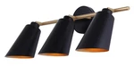 Canarm Rame 3-LIGHT Bathroom Vanity Light, Matte Black And Gold Finish Modern. Fixed Price $100.00.