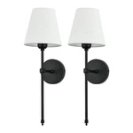 Bsmathom Wall Sconces Sets Of 2, Rustic Industrial Lamps, Black. Fixed Price $89.99.