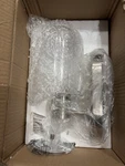Hunter Lochemeade Wall Sconce Brushed Nickel Clear Seeded Glass One Light Only. Fixed Price $45.00.