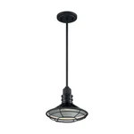 Nuvo Lighting Blue Harbor 10" Pendant, Black/silver & 60-7033. Fixed Price $74.98.
