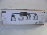 Home Decorators Mackenzie Place 30 In. 4-LIGHT Matte Black Bathroom Vanity. Fixed Price $39.71.