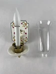 Vintage Porcelain Sconce Light Bathroom Ceramic Wall Fixture Floral Art Thomas. Fixed Price $100.00.