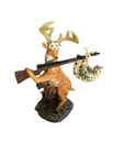 Deer Hunts And Captures Hunter Resin Art Table Shelf Figurine Decor. Fixed Price $22.00.