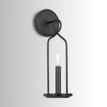 Capital Sonnet 16 1/4" High Matte Black Metal Wall Sconce. Fixed Price $164.00.