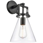 Innovations Newton 14" Matte Black Glass Wall Sconce. Fixed Price $105.00.