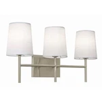 Afx Lighting Rose 3 Bathroom Vanity, Satin Nickel/white - ROSV2211CBSN. Fixed Price $126.40.