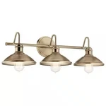Kichler 45945 Clyde 3 27"W Bathroom Vanity Light, Champagne Bronze. Fixed Price $179.99.