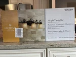 Portfolio Stone Hollow 3-LIGHT Bronze Transitional Vanity Bar # 0756819. Fixed Price $34.99.