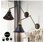 Lnc Black Swing Arm Wall Lamp Modern 1-LIGHT Hardwired/plug Sconce (2PK). Fixed Price $66.45.