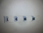 Volume Lighting 4-LIGHT Indoor Chrome Movie Beauty Makeup Hollywood Vanity. Fixed Price $17.05.
