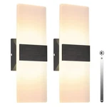 Trlife Dimmable Led Wall Sconces, Modern Set Of 2, 12W 3000K Warm White Light. Fixed Price $52.80.