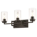 Golden Lighting Tribeca 3-LIGHT Bath Vanity, Black With 6070-BA3BLK-BLK. Fixed Price $219.99.