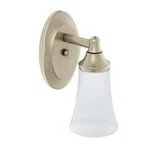 Moen Singl YB2861BN Light Bathroom Sconce With Frosted Shade Brush Nickel. Fixed Price $45.49.