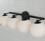 Capital Lighting Ansley 4-LIGHT Vanity Matte Black #152141MB548. Fixed Price $149.95.