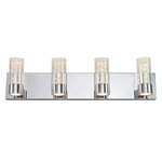 Artika Essence 27 In. 4 Light Chrome Modern Led Vanity Bar W/ Bubble Glass. Fixed Price $126.99.