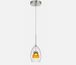 Cal Integrated Dimmable Led Double Glass Mini Pendant Light. 6W 450 Lumen. Fixed Price $65.00.