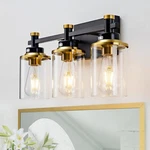 Aixialin Bathroom Fixtures, Black And 3-LIGHT, Gold. Fixed Price $56.78.